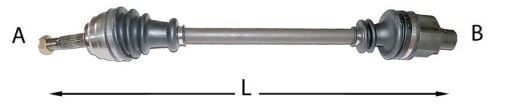 Clio 2 - II - Sağ Ön Aks (1.4-8v K7J) - 7701352774 - Veka