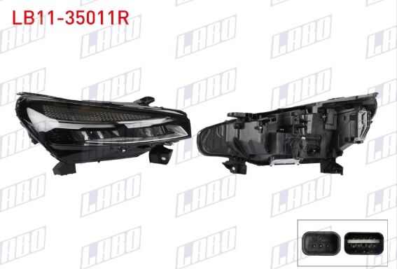 Renault Clio 5 - V (Faz-2) Sağ Far Ledli - 260103507R - Labo