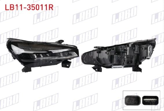 Renault Clio 5 - V (Faz-2) Sağ Far Ledli - 260103507R - Labo