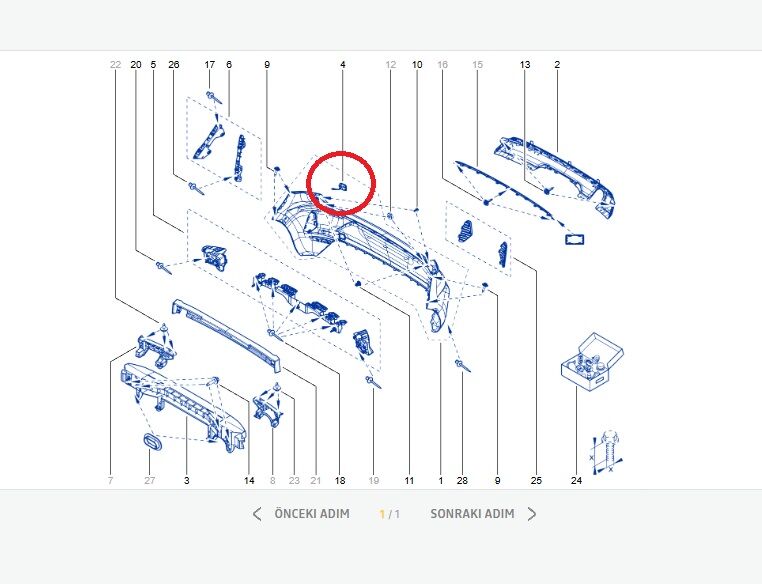 Renault Clio 5-V Arka Tampon Çeki Demir Kapağı - 850714046R - Orijinal