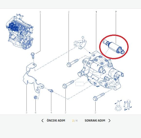 Renault Megane 3-III (1.5Dci-K9K) Basınç Regülatörü - 226701664R - Mais