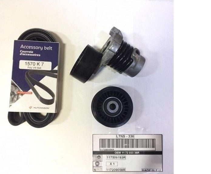 Renault Megane 4 - IV (1.2 TCE H5F) Alternatör Kayış Seti - 117203336R - Letendeur