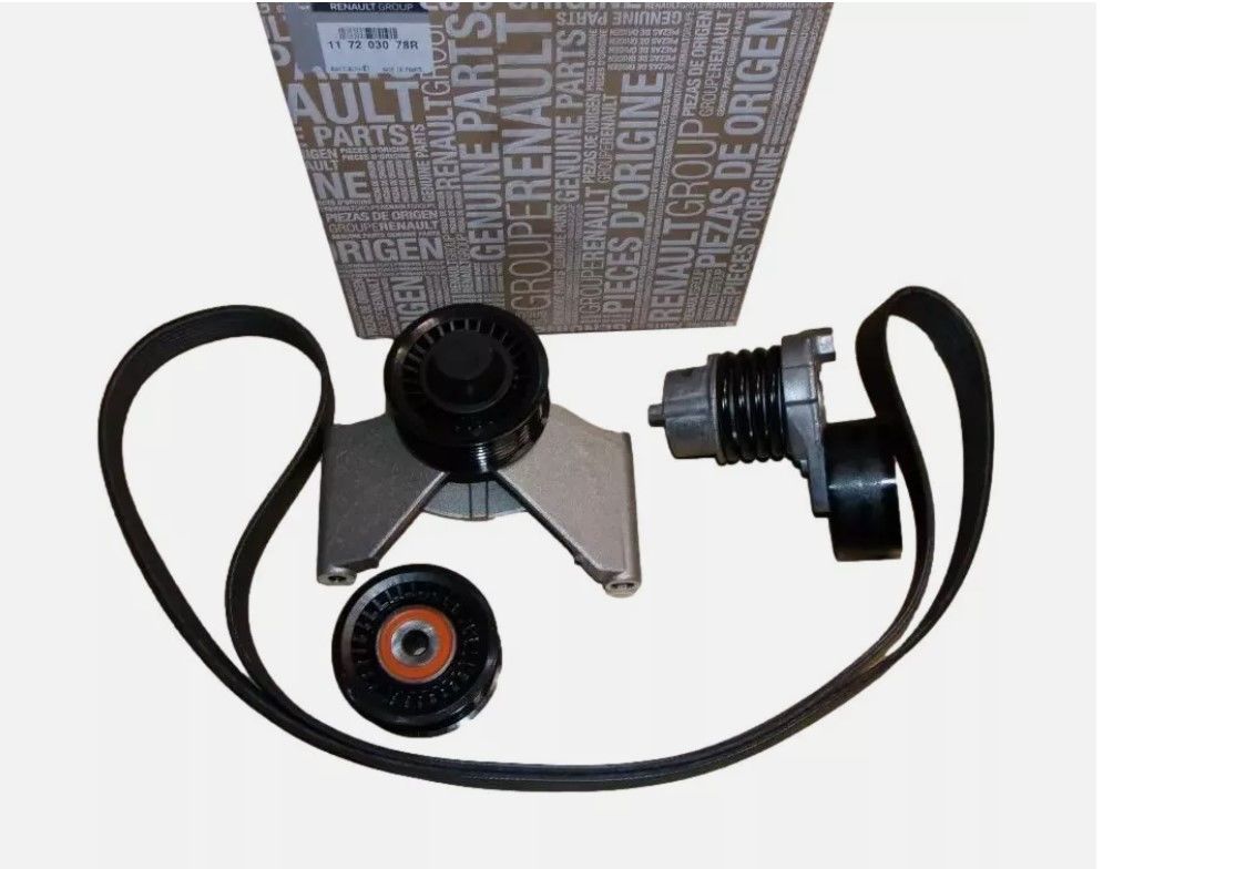 Renault Clio 4 - IV (1.2 TCE H5F / 0.9 TCE H4B) Alternatör Kayış Gergi Seti - 117203078R - Renault Mais
