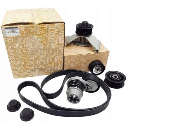 Renault Clio 4 - IV (1.2 TCE H5F / 0.9 TCE H4B) Alternatör Gergi Kayış Seti - 117204083R - Renault Mais