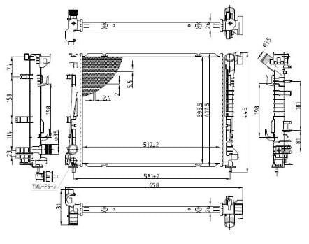 Dacia Sandero 3-III Su Radyatörü (1.0Tce-H4D) 214103645R - Mga
