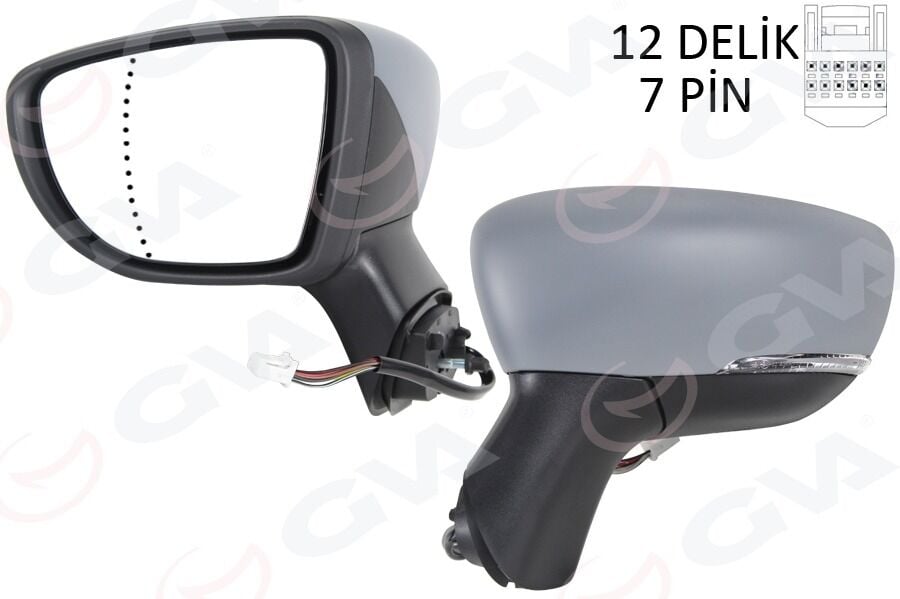 Renault Captur 1 - I (2018-2020) Sol Dış Dikiz Aynası Elektrikli - 963028590R