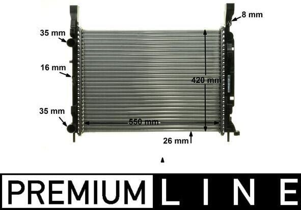 Renault Kangoo 3 - III (1.5 Dci K9K / 1.6 16 Valf K4M) Motor Su Radyatörü - A4155000002 - 8200418328 - 8200418327