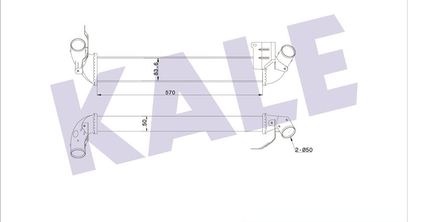 Renault Clio 2 - II / Clio 3 - III 81.5 Dci K9K) Turbo İntercoolor Radyatörü - 8200742599 - Kale