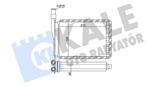 Renault 9 Kalorifer Radyatörü 7701027078 - Kale