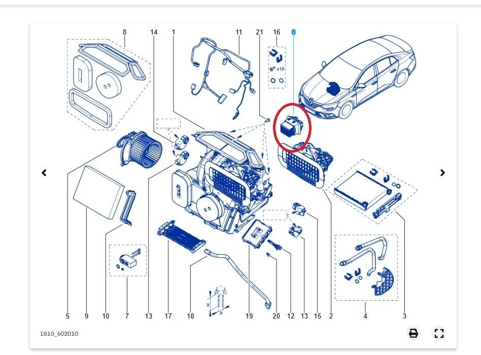 Renault Megane 4-IV Klima Rezistansı - 271507400R