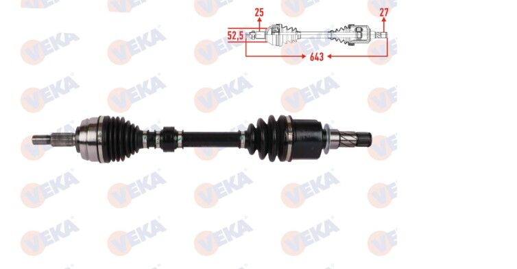 Renault Megane 4 - IV (1.3 TCE H5H) Otomatik Sol Ön Aks - 391011313R - Veka