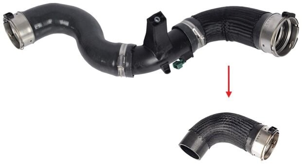 Renault Master III 2.3 dCi Turbo Hortumu Plastik Boru Hariç Arkadan Çekişli Araçlarda Kullanılmıştır - GM 95519366 - 1446300Q2G - GM 95524211 - 1446300Q3A - 144605647R - 144603426R - 144604JA0C - 4705015500