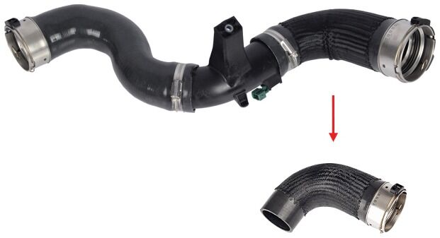 Renault Master III 2.3 dCi Turbo Hortumu Plastik Boru Hariç Arkadan Çekişli Araçlarda Kullanılmıştır - GM 95519366 - 1446300Q2G - GM 95524211 - 1446300Q3A - 144605647R - 144603426R - 144604JA0C - 4705015500