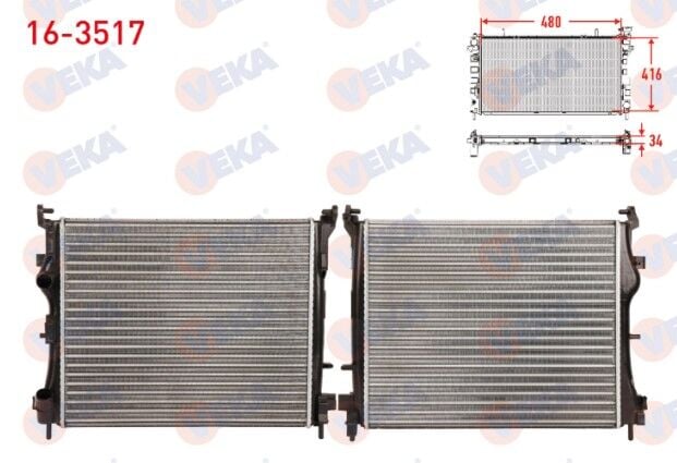 Renault Clio Symbol Thalia Motor Su Radyatörü Komple - 8200245596