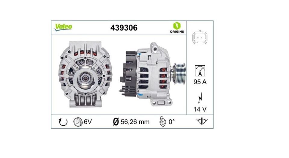Renault Laguna 1 - I Alternatör Komple - 7701473637 - 7701477694 - Valeo