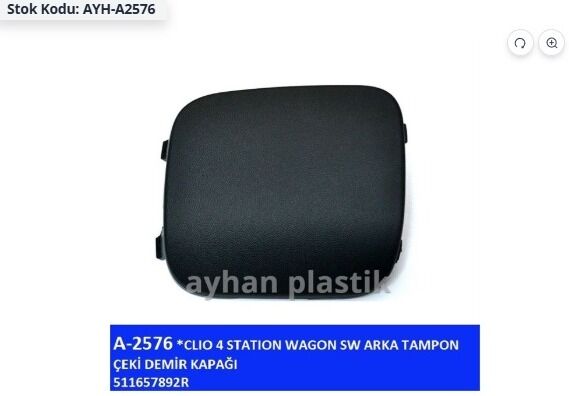 Renault Clio 4-IV SW Arka Tampon Çeki Demir Kapağı - 511657892R