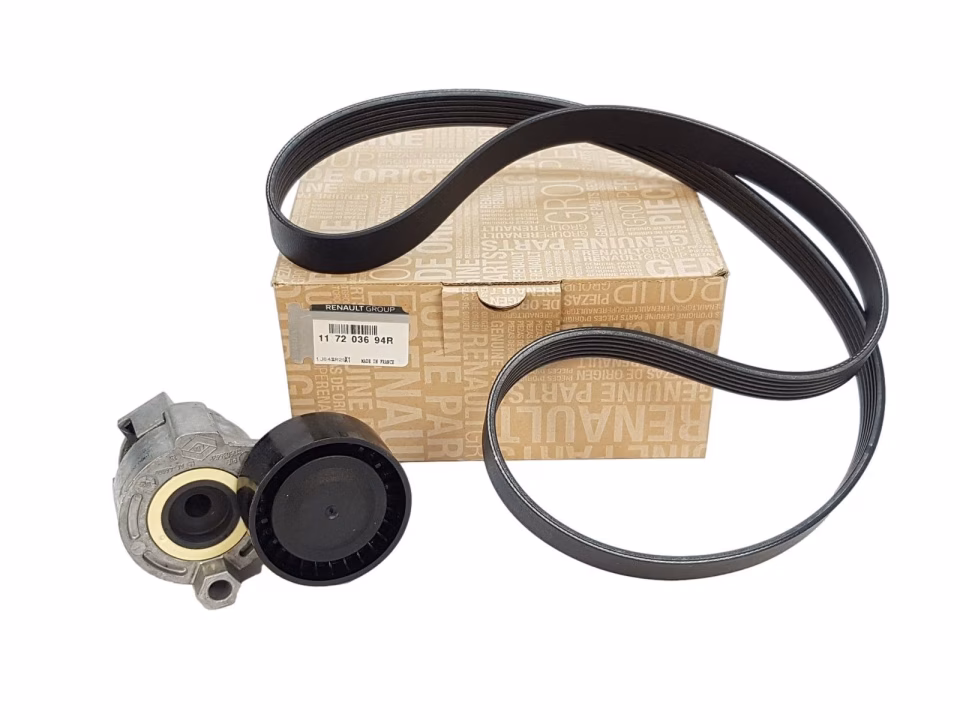 Renault Scenic / Captur / Clio / Symbol / Megane / Fluene / Latitude / Laguna / Dacia Duster / Dokker / Lodgy / Sandero / Logan Alternatör Kayış Seti (Gergi Kiti) (1.6 16 Valf K4M / 1.5 Dci K9K) - 117203694R - 7701476476 - 1172000QA2