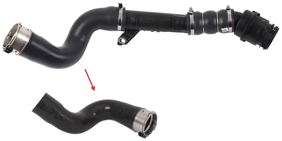 Renault Captur I - Clio IV / Dacia Duster - Lodgy - Logan II - Logan MCV II - Sandero II 1.5 dCi Turbo Hortumu Plastik Boru Hariç Ok İle Gösterilen Büyük Hortum - 144602760R - 144600835R - 144606189R - 144601524R - 144608356R