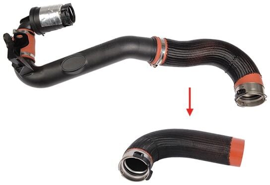 Renault Master III 2.3 dCi Turbo Hortumu Plastik Boru Hariç Ok İle Gösterilen Büyük Hortum - 144600828R - 8200730407 - GM 95519172 - GM 93168789 - 8200730404 - 8200730589 - 8200730576 - 144601765R - GM 93167986 - GM 95518554