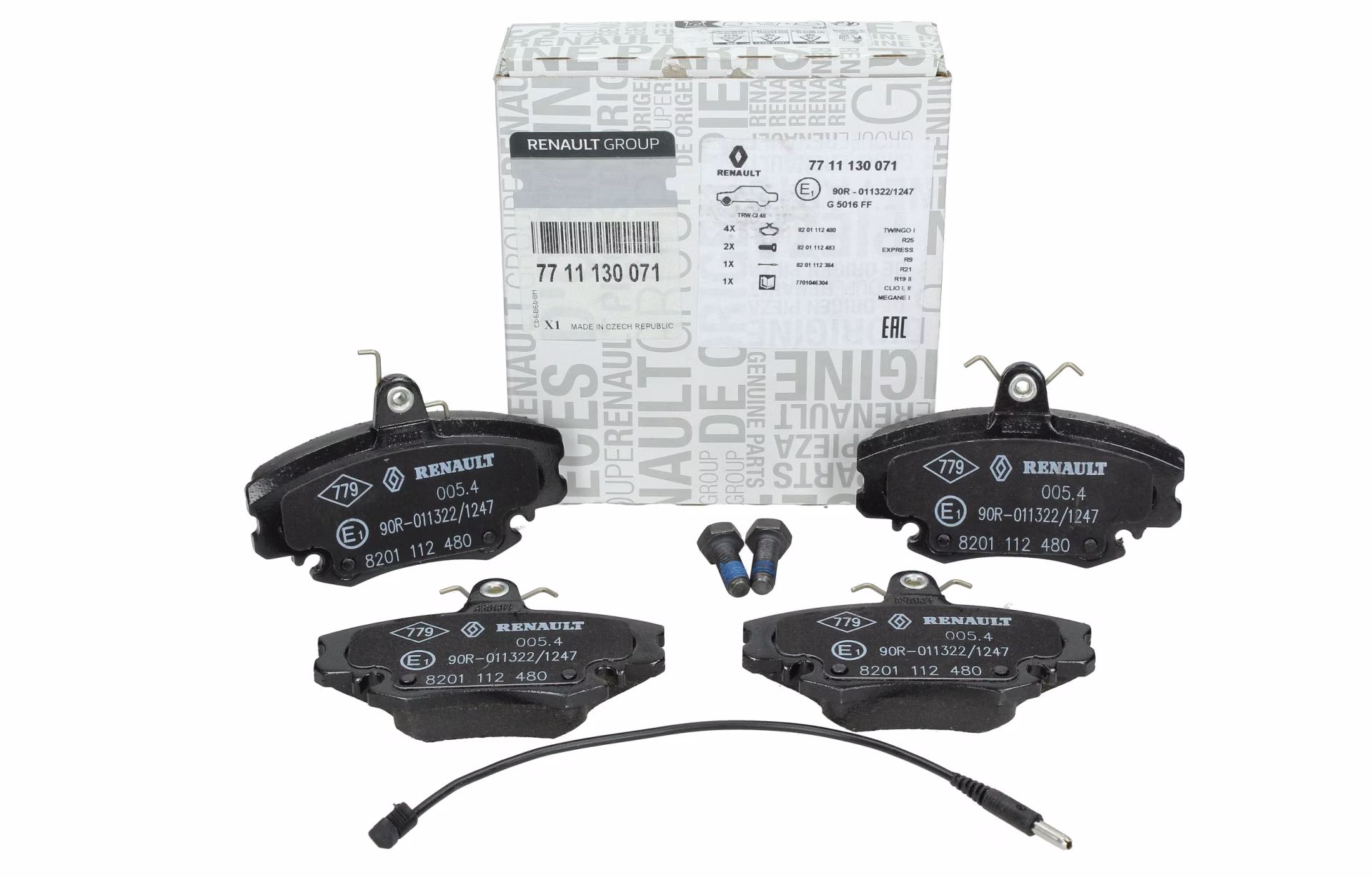 Renault R9 / R19 / R21 / Clio / Megane / Twingoo / Dacia Logan / Solenza Ön Fren Balata Takımı - 7711130071 - 7701204833 - WVA21404