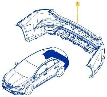 Renault Megane IV - 4 - Arka Tampon (2016-2023) - 850102339V