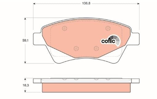 Renault Megane 2-II Ön Fren Balata Takımı - 410608713R - 7701209444- Trw