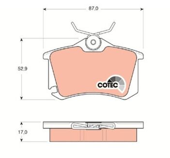 Renault Megane 2-II Arka Fren Balatası - 440605713R - 440605839R- Trw