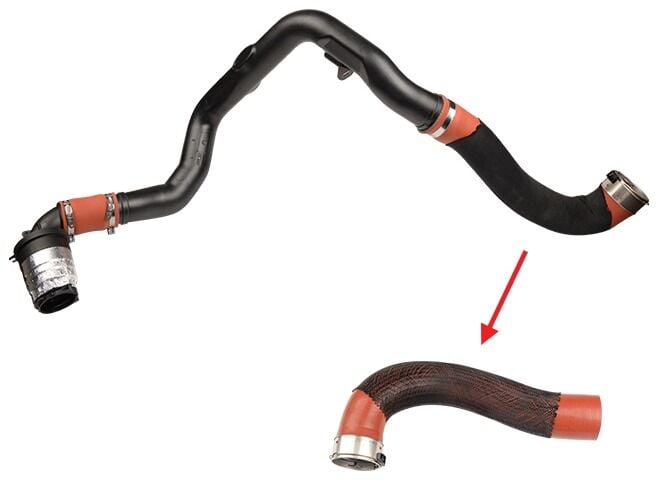 Renault Master III 2.3 dCi Turbo Hortumu Plastik Boru Hariç Ok İle Gösterilen Büyük Hortum - 1446300Q1J - GM 95518554 - GM 93167986 - 8200730576 - 144601765R - 8200730589 - 144600828R - GM 93168789 - GM 95519172