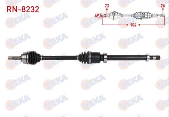 Renault Clio 5-V Ön Aks Sağ - 391001267R - Veka