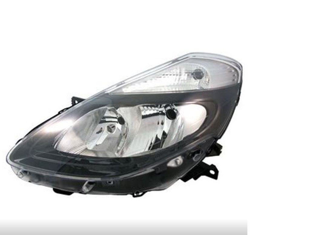 Renault Clio 3 - III Ön Sol Far Lambası (Gri-Siyah) (2009-2012) - 7701072012 - 260603106R - TYC