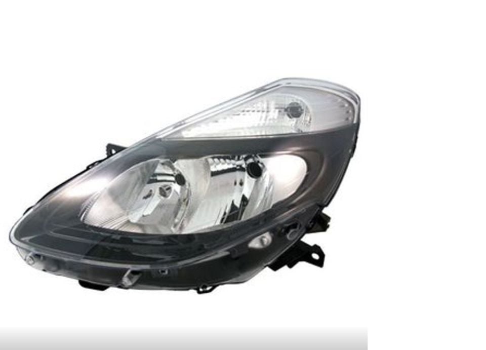 Renault Clio 3 - III Ön Sol Far Lambası (Gri-Siyah) (2009-2012) - 7701072012 - 260603106R - TYC