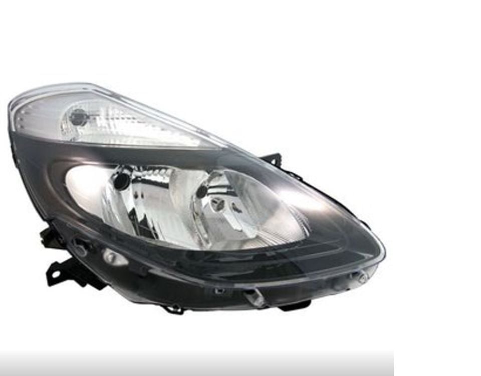 Renault Clio 3 - III Ön Sağ Far Lambası (Gri-Siyah) (2009-2012) - 260103856R - 7701072013 - TYC