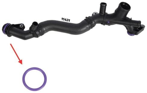Renault Austral / Captur I - 1 / Clio V - 5 / Kadjar / Koleos II - 2 / Megane IV - 4 / Talisman / Dacia Duster 1.3 TCe Devirdaim Borusu Contası Ok İle Gösterilen Conta - MQ004876 - 210497511R - 2104900QAC