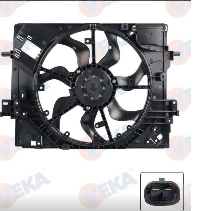 Renault Clio 5 - V Fan Motoru Komple - 214810411R - Veka