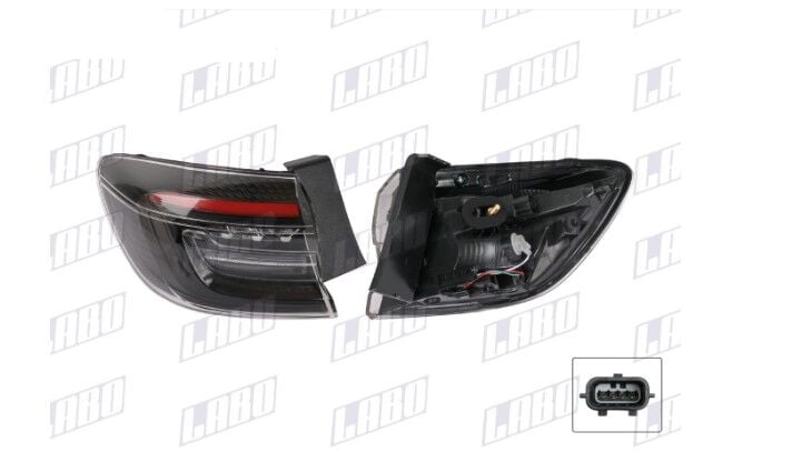 Renault Clio 5 - V Sol Arka Dış Stop Lambası Ledli Faz 2 - II (2024 --) - 265554288R - Labo