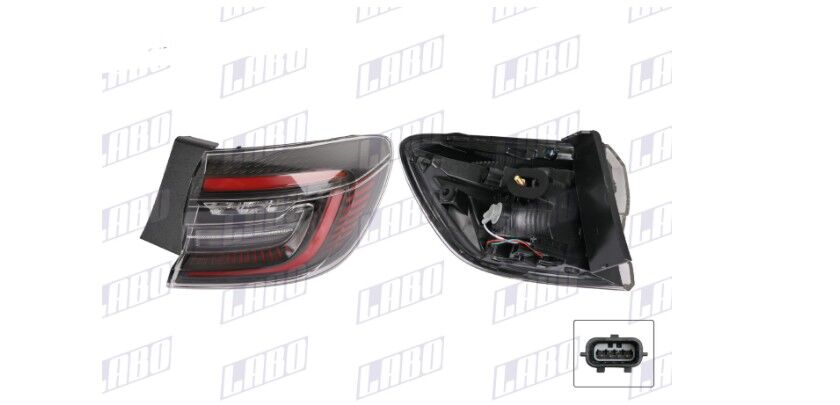 Renault Clio 5 - V Sağ Arka Dış Stop Lambası Ledli (2024 --) - 265505405R - Labo