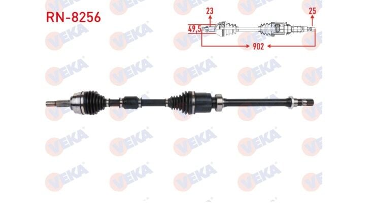 Renault Clio 5 - V Sağ Ön Aks Komple - 391019799R - 391001097R - 391002354R - Veka