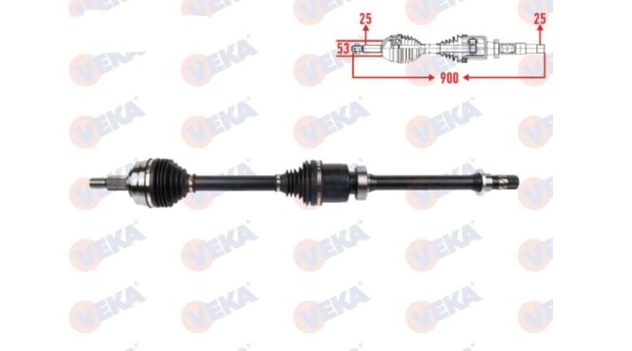 Renault Clio 5 - V Sağ Ön Aks Komple - 391019799R - 391001097R - 391002354R - Veka