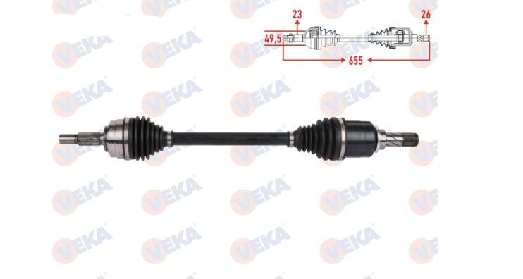 Renault Clio 5 - V Sol Ön Aks Komple - 391014807R - Veka