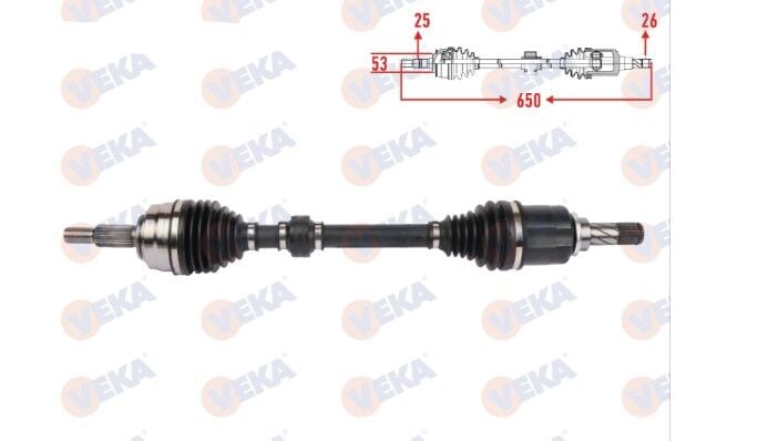 Renault Clio 5 - V Sol Ön Aks Komple - 391016789R - 391019077R - Veka
