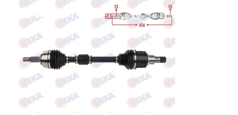 Renault Clio 5 - V Sol Ön Aks Komple - 391016789R - 391019077R - Veka