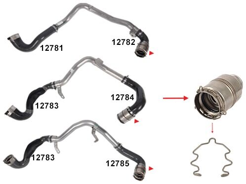 Renault Master III 2.3 dCi Turbo Borusu Sekmanı - 144646921R - 0155100Q1A - 0155200Q4K - GM 95519387 - 1687123580