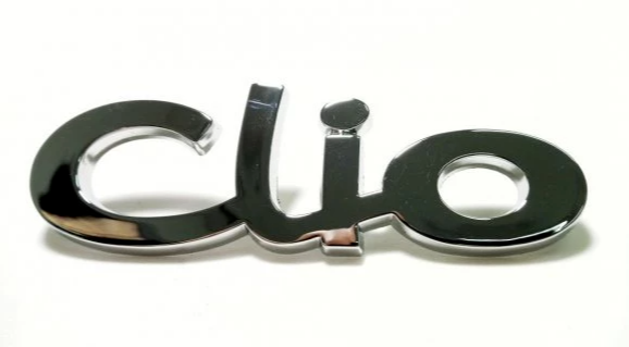 Renault Clio 1 - I / Clio 2 - II Monogram, Yazı Metal - Krom - 7700849001