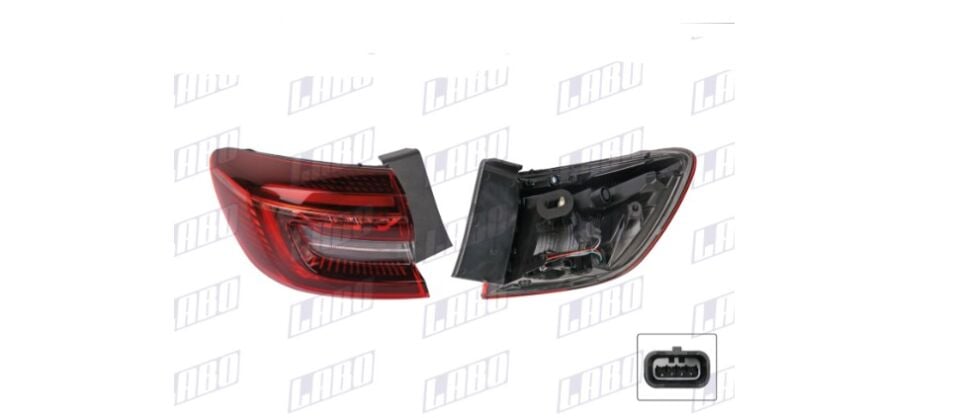 Renault Clio 5 - V Arka Sol Dış Stop Lambası - 265551035R - Labo