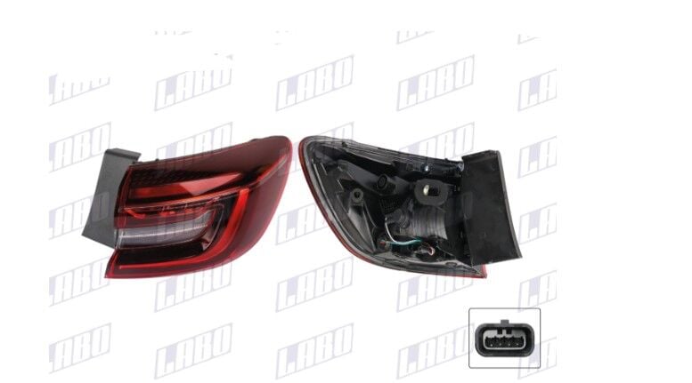Renault Clio 5 - V Arka Sağ Dış Stop Lambası - 265504885R- Labo