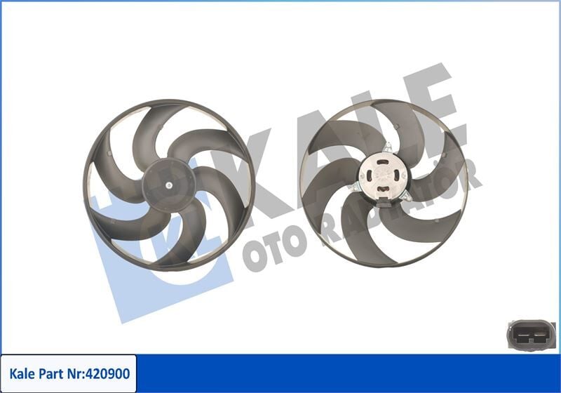 Renault Clio 1 - I Fan Motoru Pervaneli Komple (260W-380mm) - 7700784652 - 7700799057